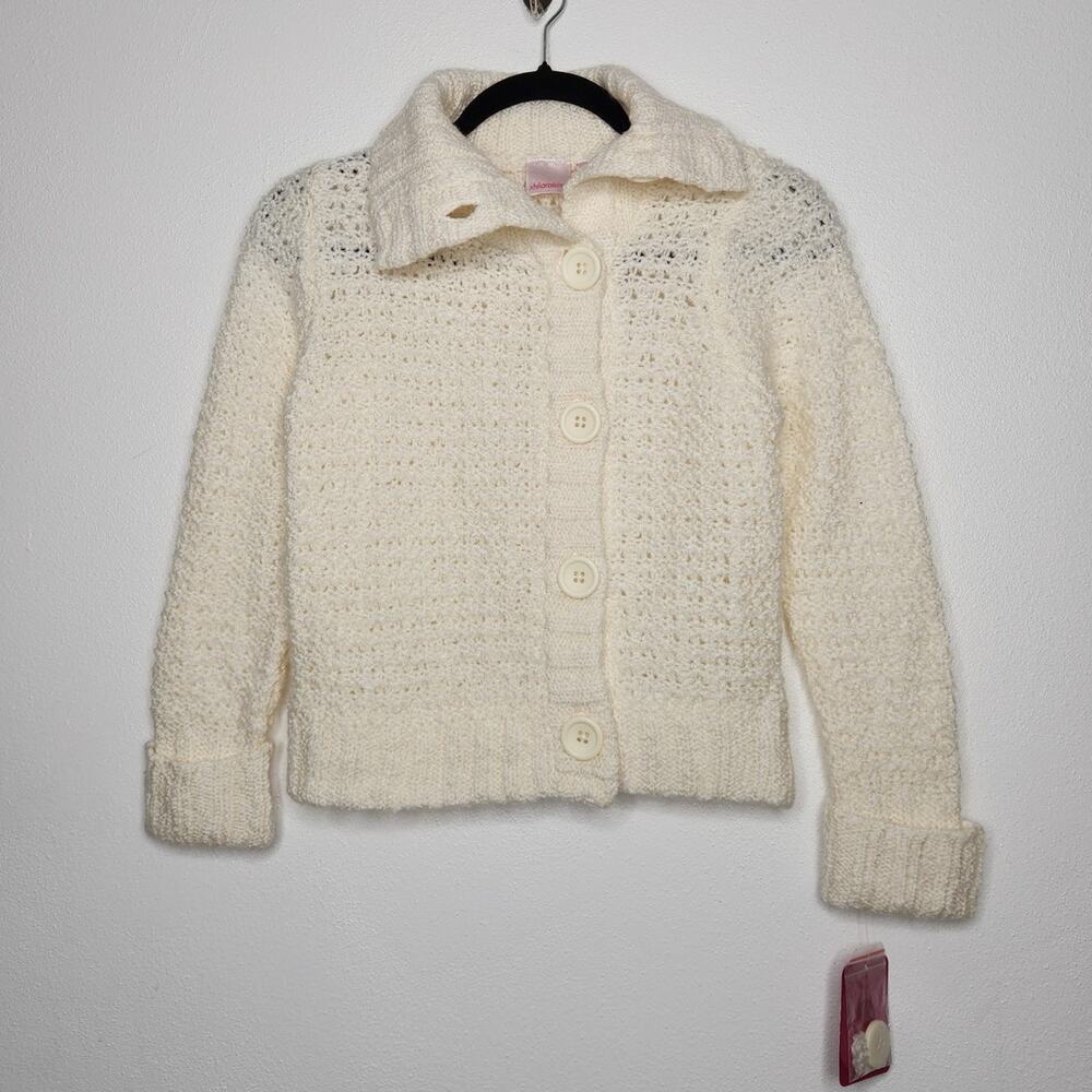 NWT Vintage Y2k Xhilaration Button Knit Sweater 00s Fairy Whimsy Office Bella